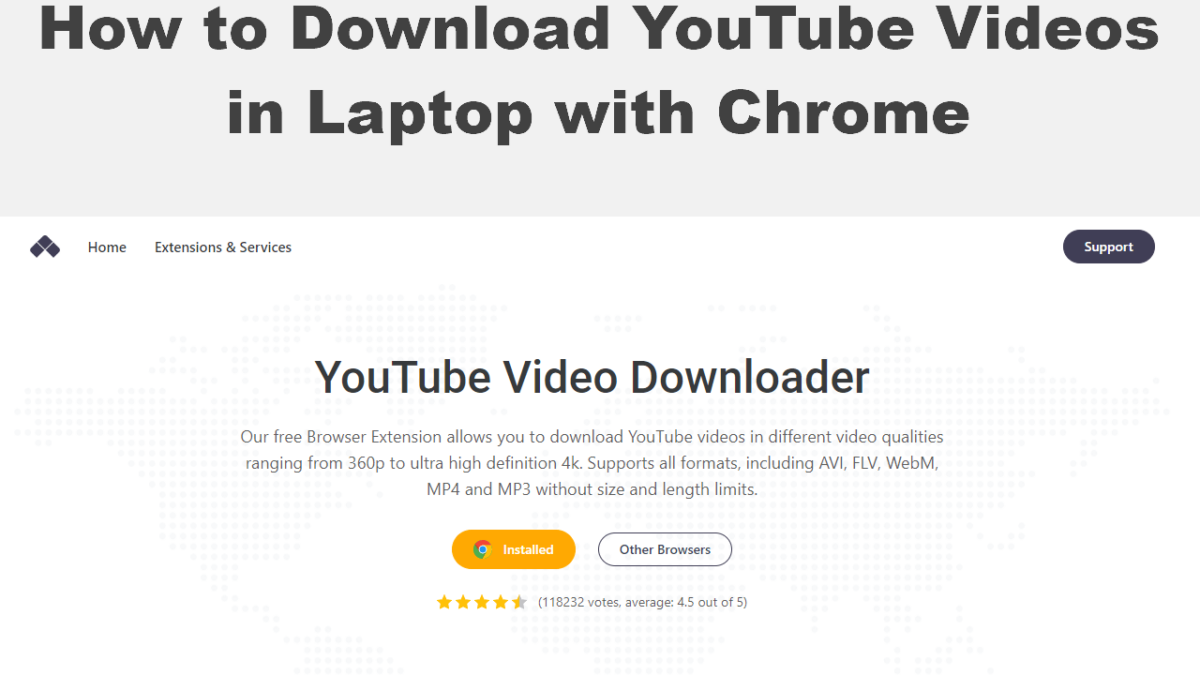 How to Download YouTube Videos in Laptop with Chrome: New