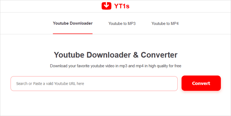 YT1s YouTube Downloader & Converter