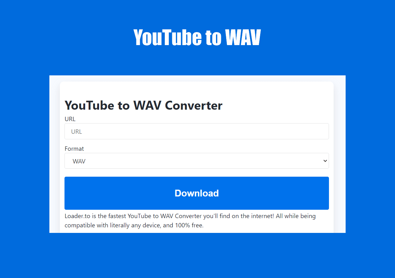 YouTube to WAV Converter Download YouTube to WAV in Bulk