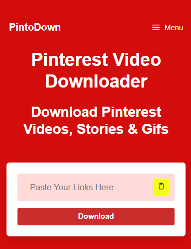 Pinterest Video Downloader on Mobile