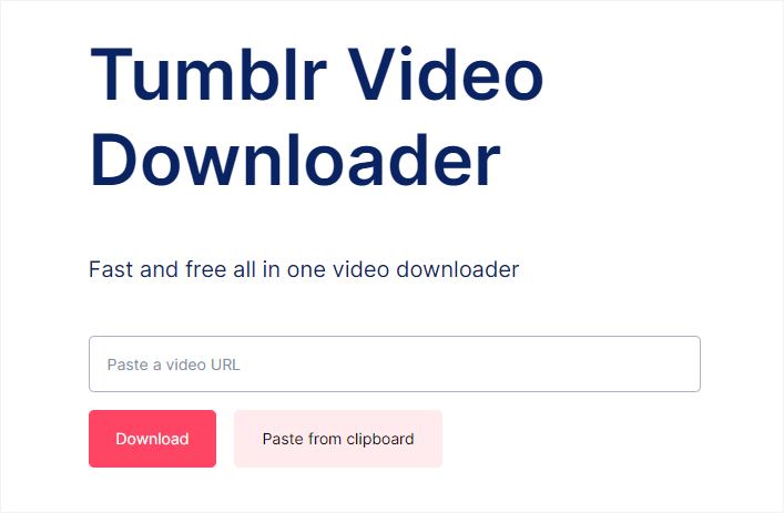 Tumblr Video Downloader von Smskull
