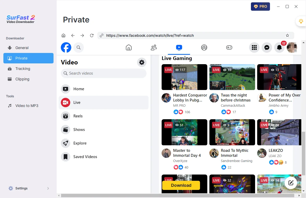 Download Facebook Live Video