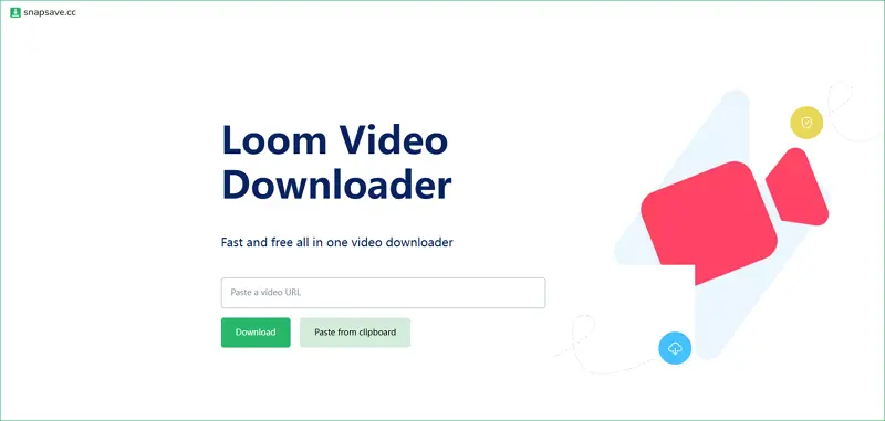 SnapSave Loom Video Downloader